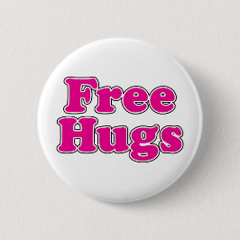Gratis huggen ronde button 5,7 cm
