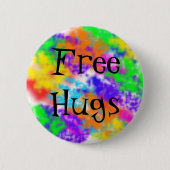 Gratis huggen ronde button 5,7 cm (Voorkant)