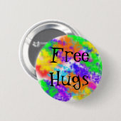 Gratis huggen ronde button 5,7 cm (Voorkant /achterkant)