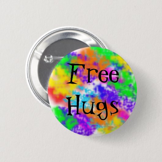Gratis huggen ronde button 5,7 cm (Voorkant /achterkant)