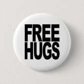 Gratis huggen ronde button 5,7 cm (Voorkant)