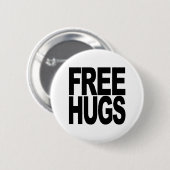 Gratis huggen ronde button 5,7 cm (Voorkant /achterkant)