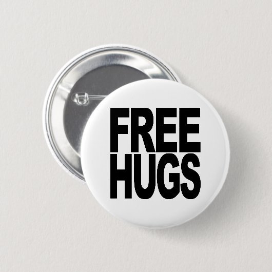 Gratis huggen ronde button 5,7 cm (Voorkant /achterkant)