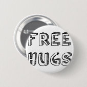 Gratis huggen ronde button 5,7 cm (Voorkant /achterkant)