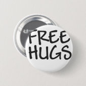Gratis huggen ronde button 5,7 cm (Voorkant /achterkant)