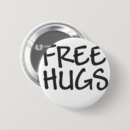 Gratis huggen ronde button 5,7 cm (Voorkant /achterkant)