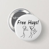 Gratis huggen ronde button 5,7 cm (Voorkant /achterkant)