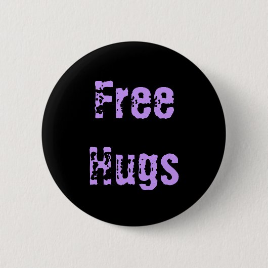 Gratis huggen ronde button 5,7 cm (Voorkant)