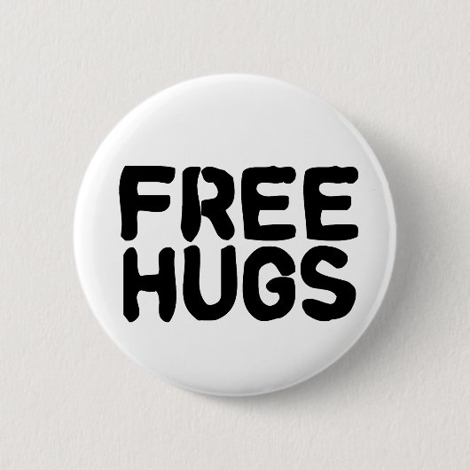 Gratis huggen ronde button 5,7 cm (Voorkant)