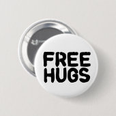 Gratis huggen ronde button 5,7 cm (Voorkant /achterkant)
