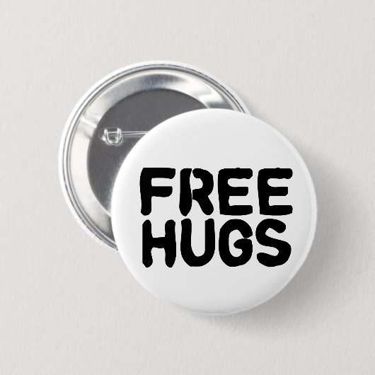 Gratis huggen ronde button 5,7 cm (Voorkant /achterkant)