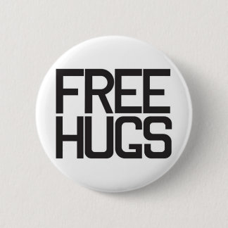 Gratis huggen ronde button 5,7 cm