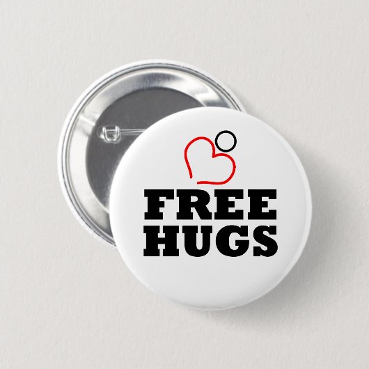 Gratis huggen ronde button 5,7 cm (Voorkant /achterkant)