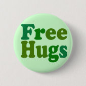 Gratis huggen ronde button 5,7 cm (Voorkant)