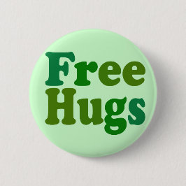 Gratis huggen ronde button 5,7 cm