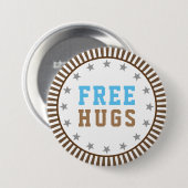 Gratis huggen ronde button 7,6 cm (Voorkant /achterkant)