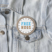 Gratis huggen ronde button 7,6 cm (In situ)