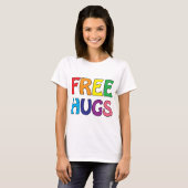 Gratis huggen t-shirt (Voorkant volledig)
