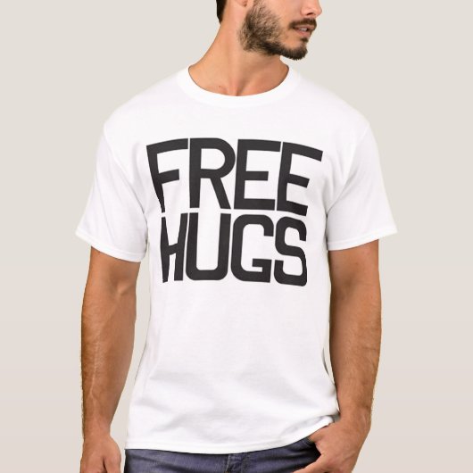Gratis huggen t-shirt (Voorkant)