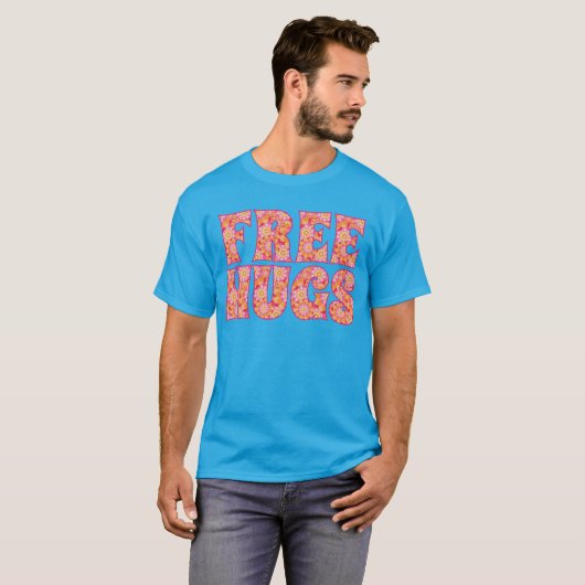 Gratis huggen t-shirt (Voorkant volledig)