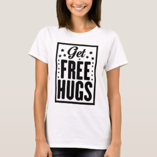 Gratis huggen t-shirt