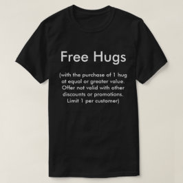 Gratis huggen t-shirt