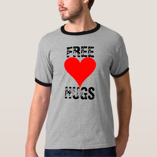 Gratis huggen t-shirt (Voorkant)