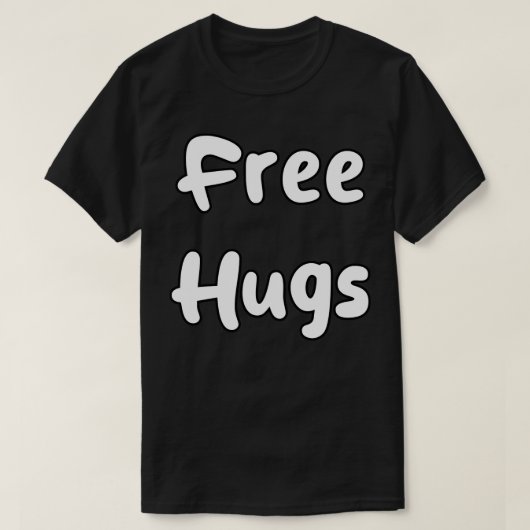 Gratis huggen t-shirt (Design voorkant)