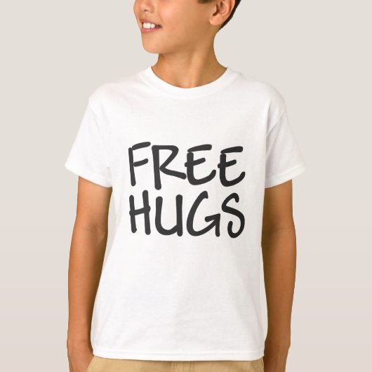 Gratis huggen t-shirt (Voorkant)