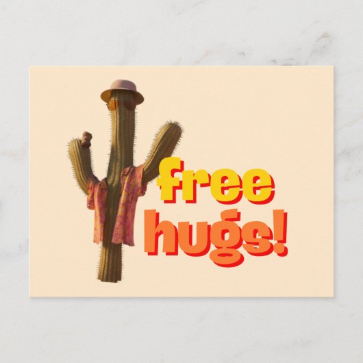 Gratis Hugs! Briefkaart (Voorkant)
