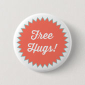 Gratis Hugs! Button Pin (Voorkant)