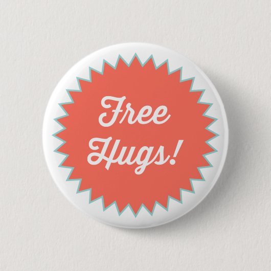 Gratis Hugs! Button Pin (Voorkant)