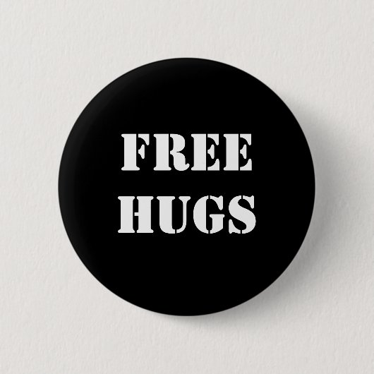 GRATIS HUGS-Button Ronde Button 5,7 Cm (Voorkant)