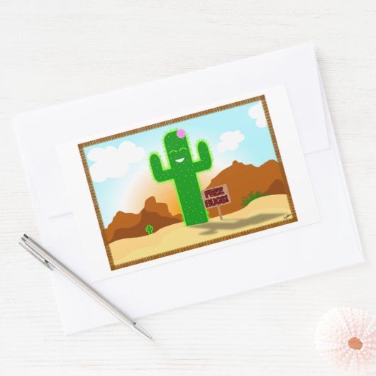Gratis Hugs Cactus Stickers (Envelop)