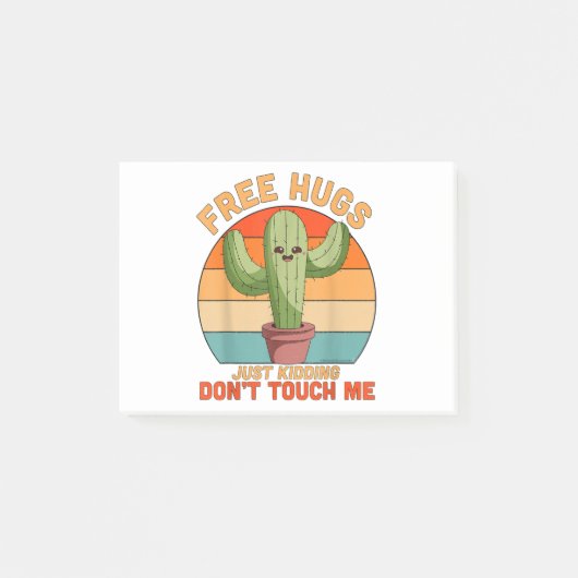 Gratis Hugs die gewoon sterven, raak me niet aan C Post-it® Notes (Voorkant)