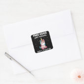 Gratis hugs die gewoon uitmoorden, raak me niet aa vierkante sticker (Envelop)