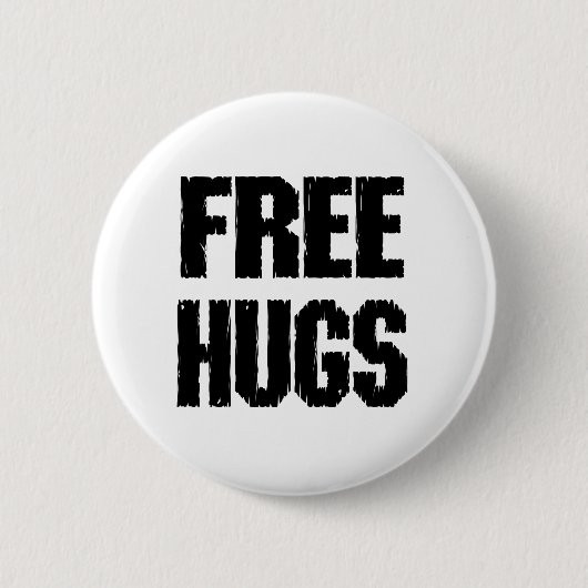 GRATIS HUGS-knoppen Ronde Button 5,7 Cm (Voorkant)