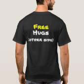 Gratis hugs (met achteruit) t-shirt (Achterkant)