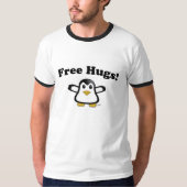 Gratis hugs Penguin Adult T-shirt (Voorkant)