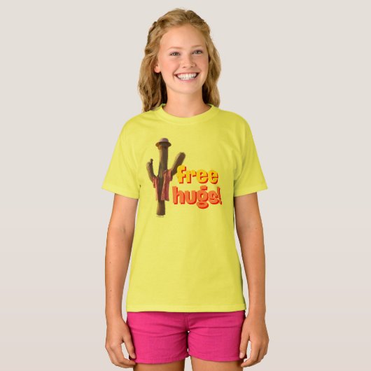 Gratis Hugs! T-shirt (Voorkant volledig)