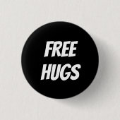 GRATIS HUGS-toets Ronde Button 3,2 Cm (Voorkant)
