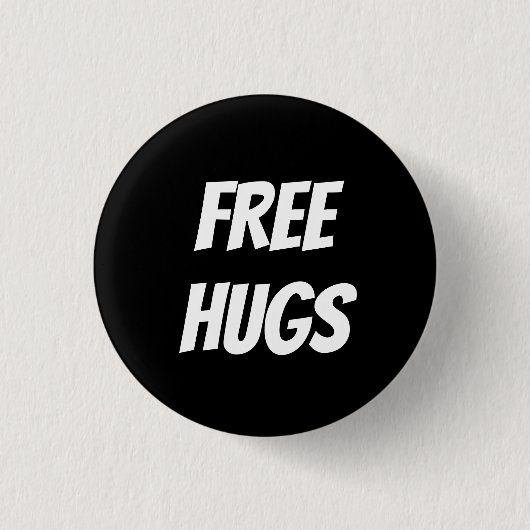 GRATIS HUGS-toets Ronde Button 3,2 Cm (Voorkant)