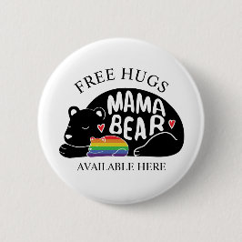 Gratis hugs uit het Beer van mama Ronde Button 5,7 Cm