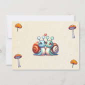 Gratis Huisje Kern Bloemige Bruiloft Save The Date (Achterkant)