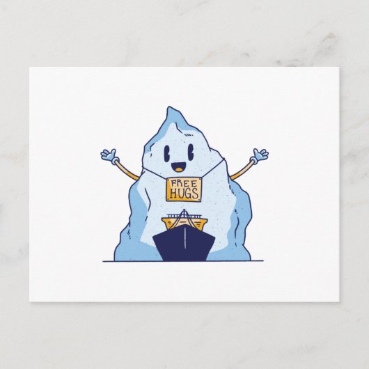 Gratis ijsberg briefkaart (Voorkant)