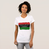 GRATIS INDERDAAD Pan-Afrikaanse JUNETEENTH T-shirt (Voorkant volledig)
