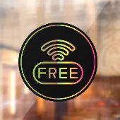 Gratis internetverbinding WIFI-wachtwoord Raamsticker (Vel 2)