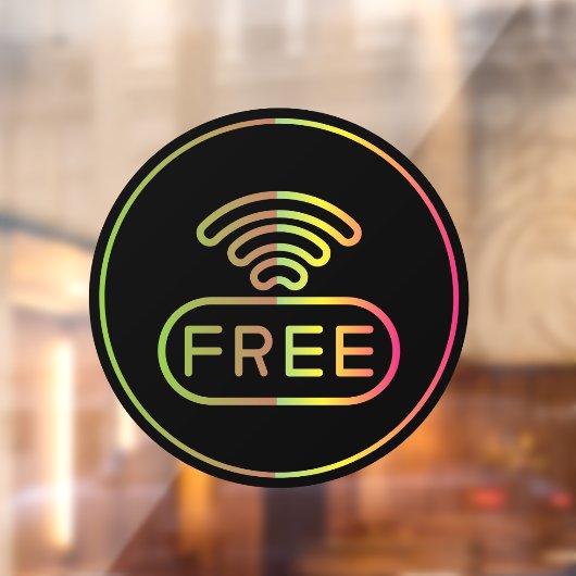 Gratis internetverbinding WIFI-wachtwoord Raamsticker (Vel 2)