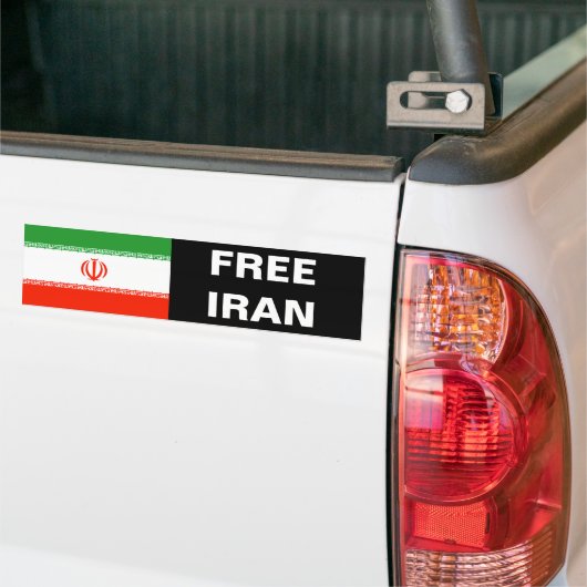 GRATIS IRAN-BUMPERSTICKER BUMPERSTICKER (Op Truck)