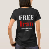 GRATIS IRAN HERINNERT Mahsa Amini T-Shirt (Achterkant)